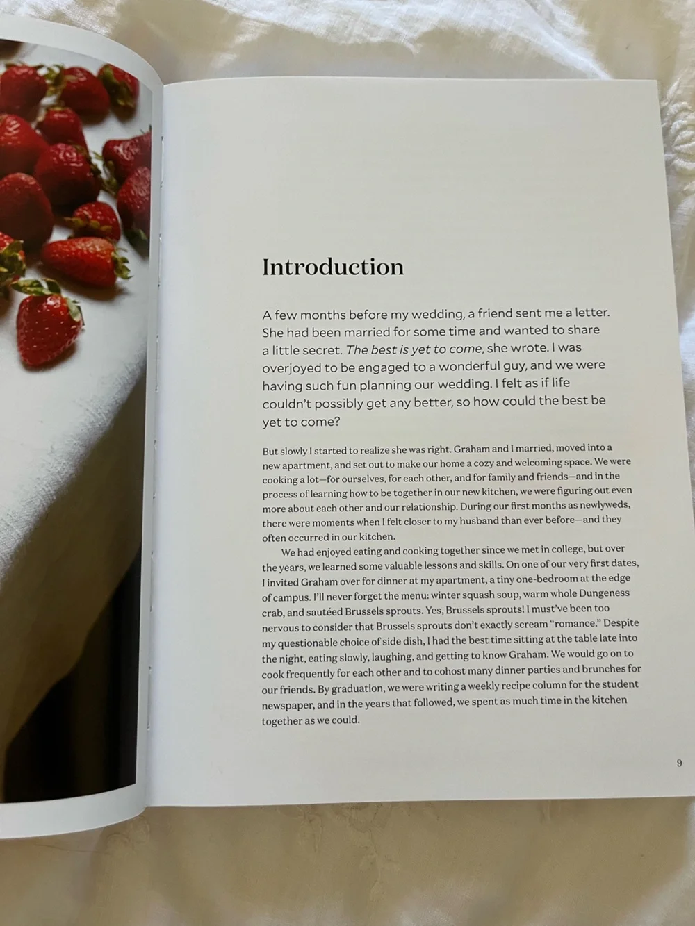 The Newlywed Table Cookbook Hardcover by Maria Zizka Cream & Gold